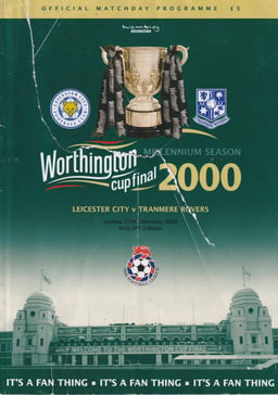 Leicester City v Tranmere Rovers programme cover