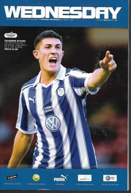 Sheffield Wednesday v Tranmere Rovers programme cover