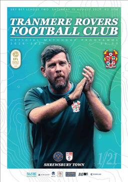 Tranmere Rovers v Shrewsbury Town Match Programme 2026-08-15