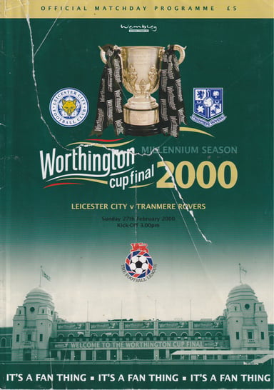 Leicester City v Tranmere Rovers programme cover