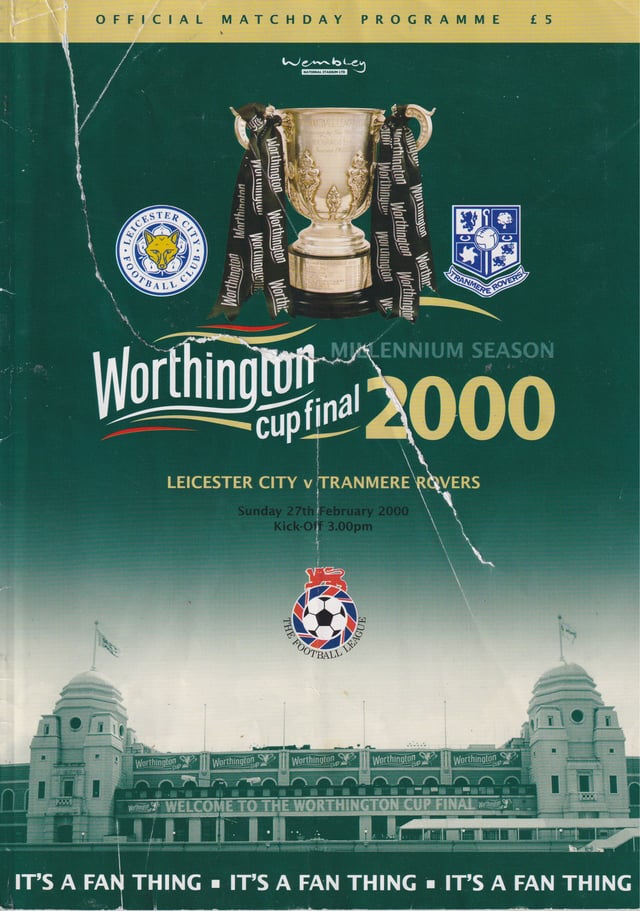 Leicester City v Tranmere Rovers programme cover